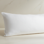 Taie de traversin en lin Blanc - Vignette | Maison Cotolune