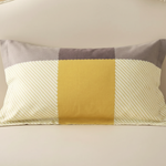 Taie d'oreiller en Flanelle Design coloré Jaune et bleu - Vignette | Maison Cotolune