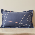 Taie d'oreiller en Flanelle imprimée Bleu océan - Vignette | Maison Cotolune