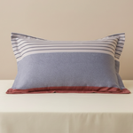 Taie d'oreiller en Flanelle Rouge et Bleu - Vignette | Maison Cotolune