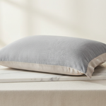 Taie d'oreiller Gaze de coton Gris brume - Vignette | Maison Cotolune