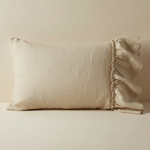 Taie d'oreiller lin lavé Beige - Vignette | Maison Cotolune