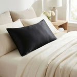 Taie d'oreiller en soie 25 mommes Noir - Vignette | Maison Cotolune