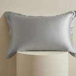 Taie d'oreiller en soie du mûrier 30 mommes Gris argenté - Vignette | Maison Cotolune