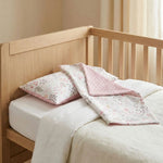 Taie d'oreiller bebe fleurs Rose - Vignette | Maison Cotolune