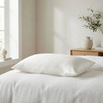 Taie d'oreiller en soie de mûrier 19 momme Blanc - Vignette | Maison Cotolune