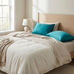 Taie d'oreiller en soie 25 mommes Bleu - Vignette | Maison Cotolune