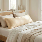 Taie de traversin en soie de mûrier Champagne - Vignette | Maison Cotolune