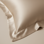 Taie d oreiller en soie du mûrier 30 mommes  Beige - Vignette | Maison Cotolune