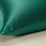 Taie d'oreiller en soie du mûrier 22 momme Vert émeraude - Vignette | Maison Cotolune