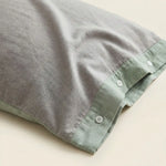 Taie d'oreiller Gaze de coton Gris Sauge clair - Vignette | Maison Cotolune