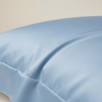 Taie d'oreiller satin de coton Bleu - Vignette | Maison Cotolune