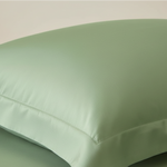 Taie d'oreiller satin de coton Vert - Vignette | Maison Cotolune
