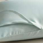 Taie d'oreiller en soie Bleu - Vignette | Maison Cotolune