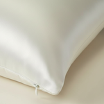 Taie d'oreiller en soie du mûrier 22 momme Blanc - Vignette | Maison Cotolune