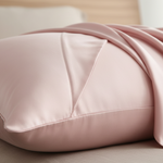 Taie d'oreiller en soie Rose - Vignette | Maison Cotolune