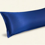 Taie de traversin en satin Bleu - Vignette | Maison Cotolune