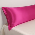 Taie de traversin en satin Rose - Vignette | Maison Cotolune