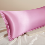 Taie de traversin en satin Rose - Vignette | Maison Cotolune