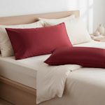 Taie d'oreiller en soie 25 mommes Bordeaux - Vignette | Maison Cotolune