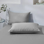 Taie d'oreiller coton Gris - Vignette | Maison Cotolune