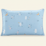 Taie d'oreiller bébé coton bleu - Vignette | Maison Cotolune