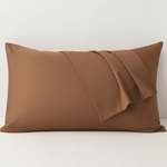 Taie d'oreiller coton Marron - Vignette | Maison Cotolune