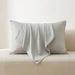 Taie d'oreiller gris en fibre d' Eucalyptus - Vignette | Maison Cotolune
