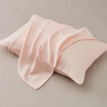 Taie d'oreiller rose pâle en Fibre d'Eucalyptus - Vignette | Maison Cotolune