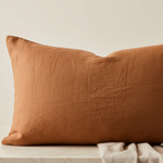 Taie d'oreiller lin  Marron - Vignette | Maison Cotolune
