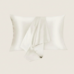 Taie d'oreiller en satin fermeture enveloppe Beige - Vignette | Maison Cotolune