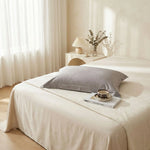 Taie d'oreiller satin de coton Gris - Vignette | Maison Cotolune