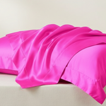 Taie d'oreiller en satin Rose - Vignette | Maison Cotolune