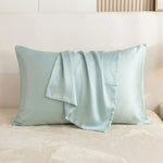 Taie d'oreiller en soie Bleu - Vignette | Maison Cotolune