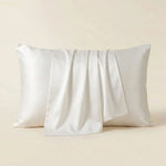 Taie d'oreiller en soie de mûrier Blanc - Vignette | Maison Cotolune