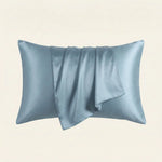 Taie d'oreiller en soie de mûrier Bleu - Vignette | Maison Cotolune