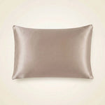 Taie d'oreiller en soie de mûrier 19 momme Taupe - Vignette | Maison Cotolune