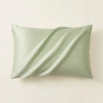 Taie d'oreiller en soie de mûrier Vert - Vignette | Maison Cotolune
