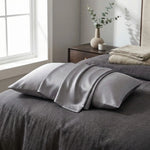 Taie d'oreiller en soie Gris - Vignette | Maison Cotolune