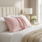 Taie d'oreiller en soie Rose - Vignette | Maison Cotolune