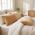 Taies d'oreiller velours Camel - Vignette | Maison Cotolune