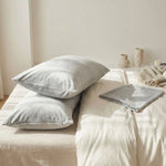 Taies d'oreiller velours Gris clair - Vignette | Maison Cotolune