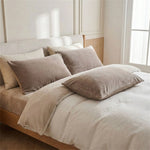 Taies d'oreiller velours marron - Vignette | Maison Cotolune