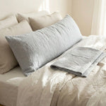 Taie de traversin lin Gris - Vignette | Maison Cotolune