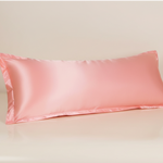 Taie de traversin en satin Rose - Vignette | Maison Cotolune