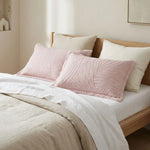 Taie d'oreiller matelassé en coton Rose - Vignette | Maison Cotolune