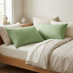 Taie d'oreiller coton Vert - Vignette | Maison Cotolune