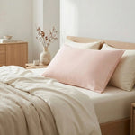 Taie d'oreiller rose pâle en Fibre d'Eucalyptus - Vignette | Maison Cotolune