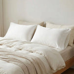 Taie d'oreiller Blanche en Fibre de bambou - Vignette | Maison Cotolune