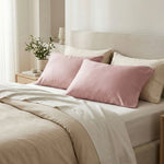 Taie d'oreiller Rose en Fibre de bambou - Vignette | Maison Cotolune